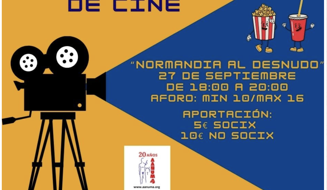 Sesión nudista de Cine- 27 Septiembre 2024