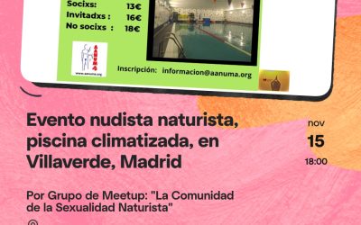 Evento nudista en Villaverde; Madrid