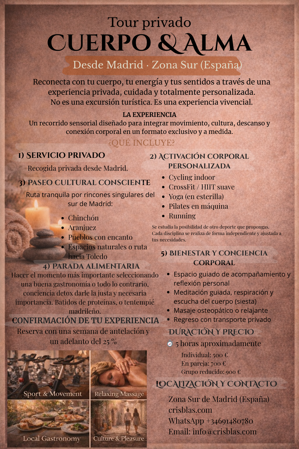 Expériences Privées Immersives de Cris Blas