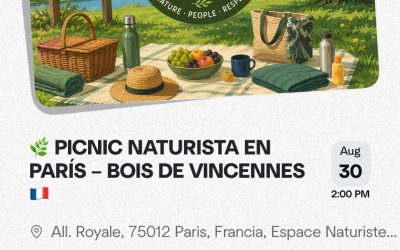 🌿 PICNIC NATURISTA EN PARÍS – BOIS DE VINCENNES 🇫🇷 30 Agosto