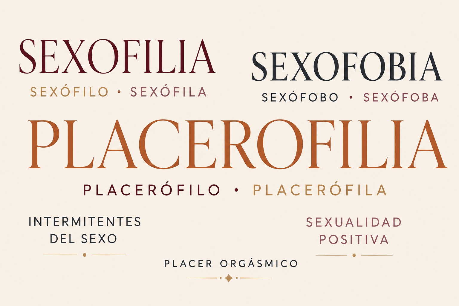 Placerofilia, sexofilia y sexofobia: distintas formas de relacionarnos con el placer