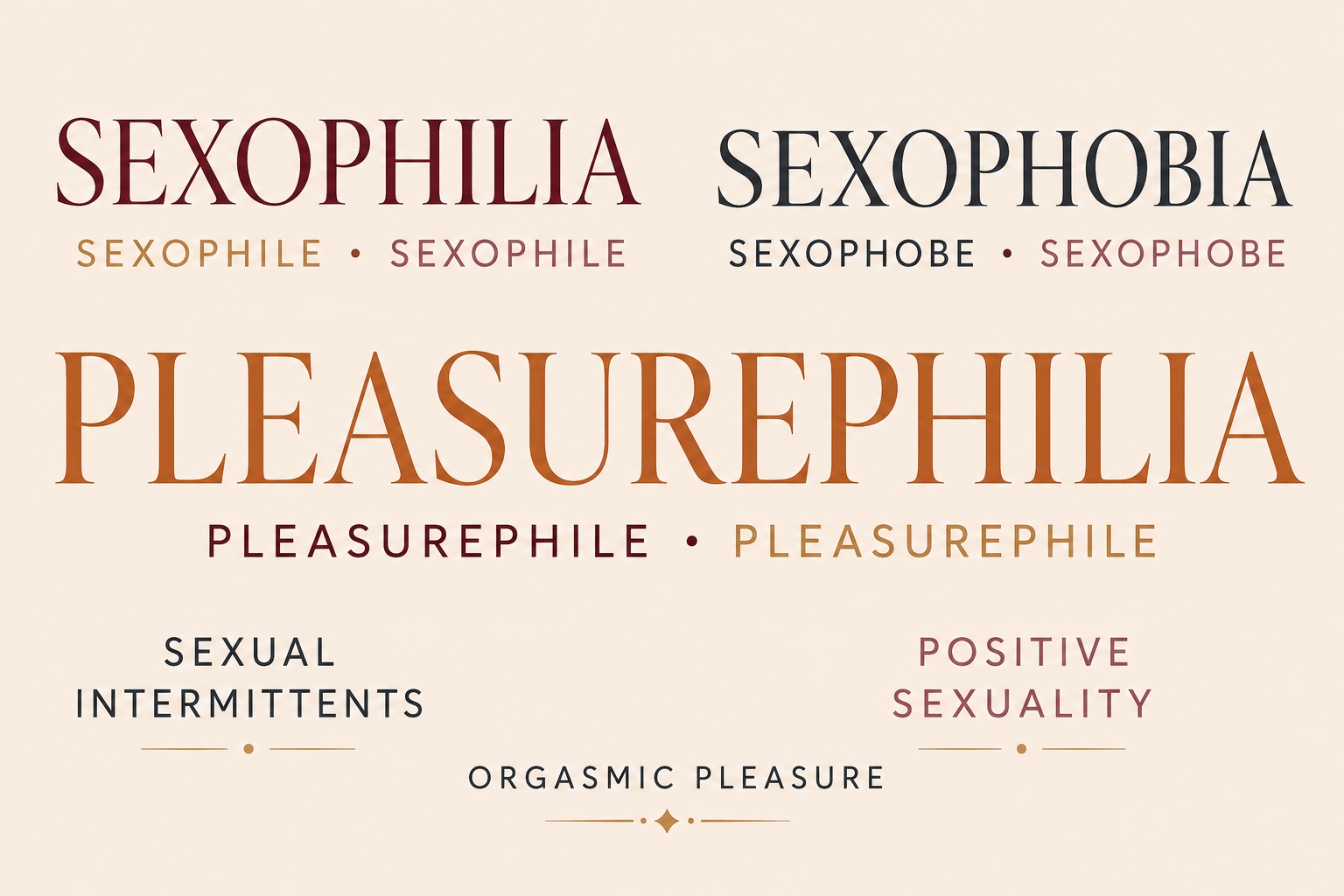 Plaisirophilie, sexophilie et sexophobie : différentes façons d’envisager notre rapport au plaisir